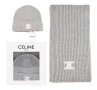 Celine Комплект Зимен Шал И Зимна Шапка - Налични Различни Цветове Код SK422, снимка 1