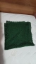 Зелена покривка плетена на една кука 70 х 70 см, снимка 2