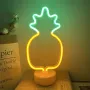 Neon Pineapple Light Неонови LED светлини, снимка 2
