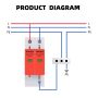 TXSA-40, Катоден отводител AC 2P 275V/385V 20-40KA UP2.0kV, снимка 4