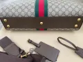 GUCCI Оригиналнa Чанта Ophidia Гучи Supreme Canvas Bowling Savoy Bag, снимка 7