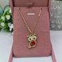 Crystal Owl Necklace Pink 🦉 | дамско колие с бухал, снимка 5
