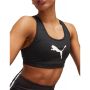 Дамско спортно бюстие puma mid impact 4keeps training bra black white, снимка 1