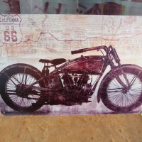 Метална табела мотор стар рокерски колекционерски спортен ретро, снимка 1 - Декорация за дома - 45297306