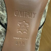 OxItaly обувки с ток, естествена кожа 38 и 1/2, снимка 5 - Дамски обувки на ток - 45371632