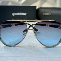 CHROME HEARTS мъжки слънчеви очила авиатор, снимка 7 - Слънчеви и диоптрични очила - 45574190
