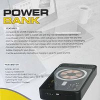 Външна батерия с безжично зареждане, Power bank KLGO KP-92 10000mAh, снимка 4 - Друга електроника - 45859810