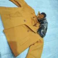 Италианско късо палто със сваляща се яка, снимка 10 - Палта, манта - 45175862
