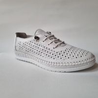 Дамски спортни обувки от естествена кожа с перфорация , снимка 3 - Дамски ежедневни обувки - 45355378