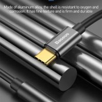 Аудио адаптер Baseus L54, USB-C + мини жак 3.5mm, снимка 6 - Слушалки, hands-free - 45871532