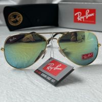 Ray-Ban RB3025 мъжки дамски слънчеви очила унисекс зелени огледални, снимка 2 - Слънчеви и диоптрични очила - 45430334