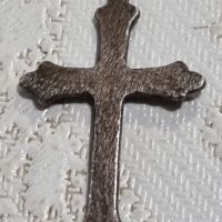 Vintage сребърен кръст , снимка 4 - Колиета, медальони, синджири - 45905733