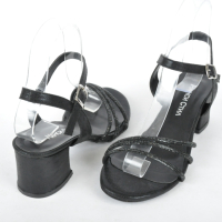 СЕЗОН'24! Ниски елегантни дамски сандали с широк ток - Два цвята, снимка 4 - Сандали - 44938534