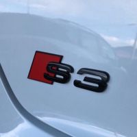 емблема Audi S3 Sline 3 A3 емблема за багажник черен гланц S3, снимка 2 - Аксесоари и консумативи - 45431168