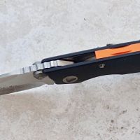 Тактически сгъваем нож с анодизиран детайл, уникален нож за ценители и колекционери, снимка 6 - Ножове - 45266436