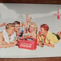 оригинална табела Coca Cola 125 години, снимка 1 - Други ценни предмети - 45180285