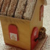 Цветна къщичка от дърво , снимка 4 - Сувенири от дърво - 45543568