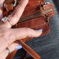 Винтидж чанта от естествена кожа "Adax" / genuine leather handbag , снимка 6 - Чанти - 45199837