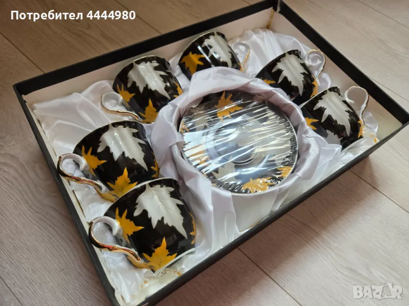 Сервиз/ комплект от 6 чаши с чинийки, снимка 1