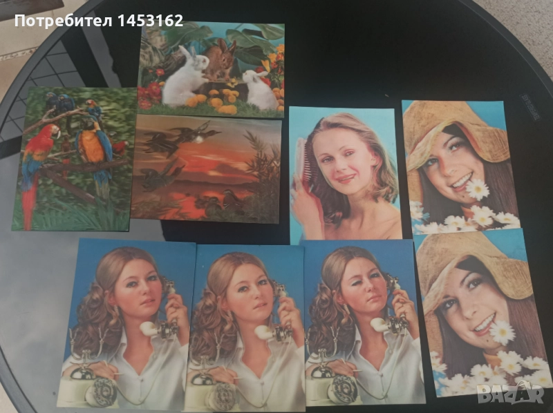 Старинни японски картички 3 Д, снимка 1