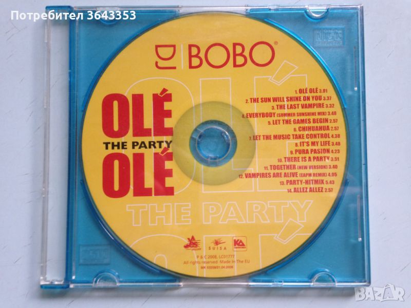 DJ BoBo / Olé Olé The Party , снимка 1