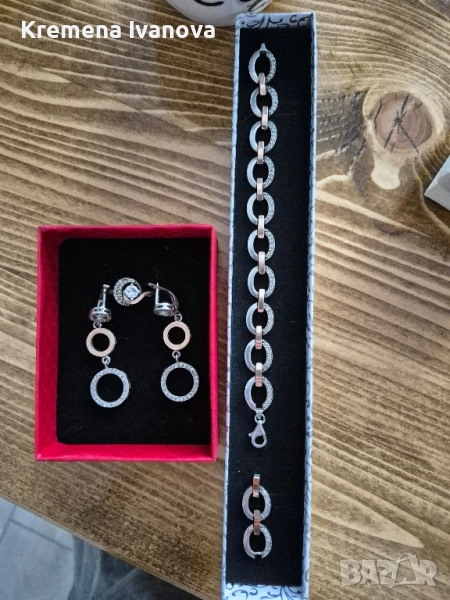 сребърен комплект бижута, снимка 1