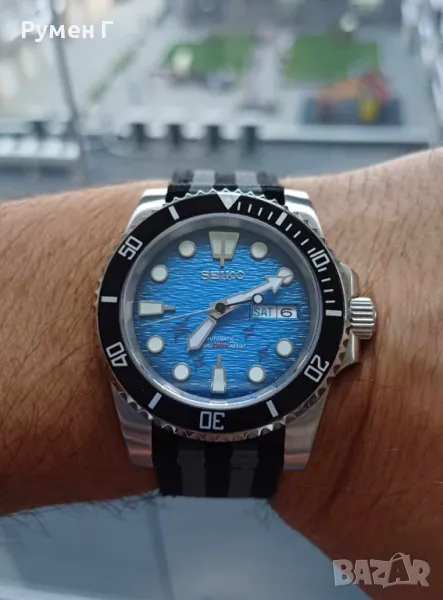 Seiko automatic 4R36 Save the ocean mod дайвър, бартер, снимка 1