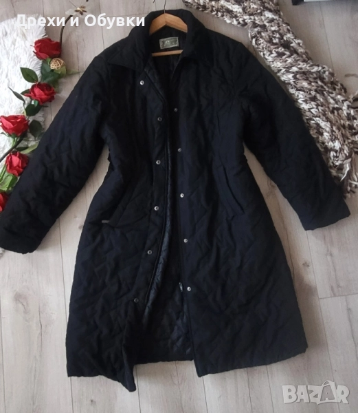 Черно дълго зимно яке ХЛ , снимка 1