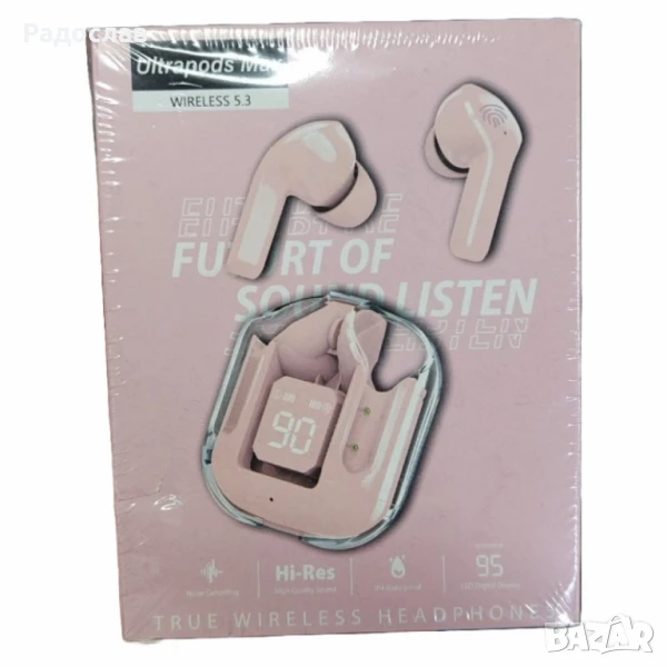 Безжични Bluetooth слушалки с LED дисплей и вграден микрофон., снимка 1