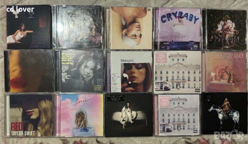 Taylor Swift Lana Del Rey Melanie Martinez Ariana Grande Beyonce Billie Eilish CD албуми диск, снимка 1