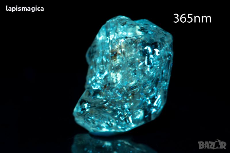 Петролен кварц кристал 7.2ct флуоресцентен #3, снимка 1