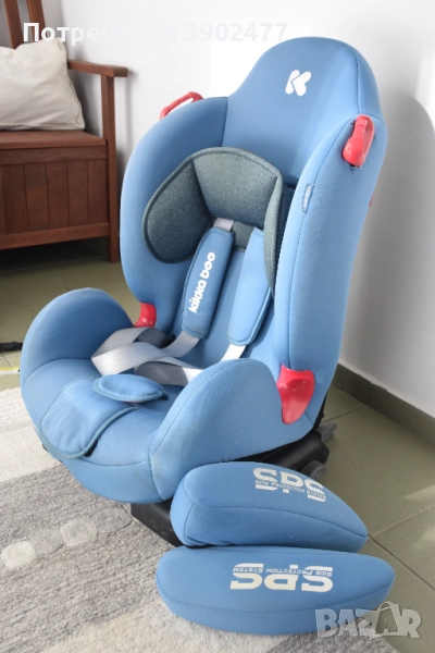 Стол за кола Kikka Boo Senior Light blue Isofix (9-25 кг.), снимка 1
