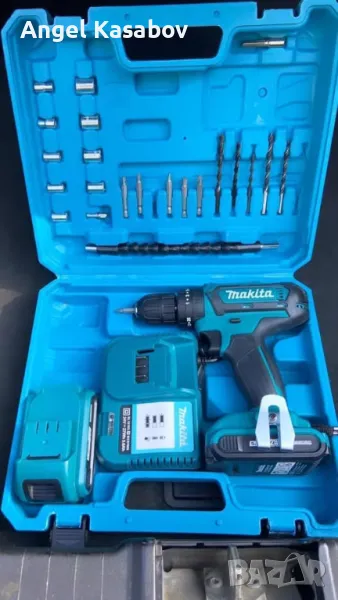 Продавам чисто нова акумулаторна бормашина Makita DDF485G1J в комплект с аксесоари., снимка 1