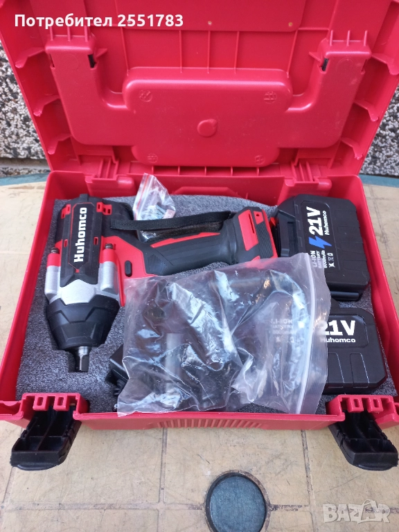 Мощен безчетков ударен гаиковерт 1860н/м, снимка 1