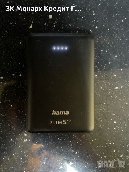 преносима батерия - Hama Slim 5HD 5000 mAh, снимка 1