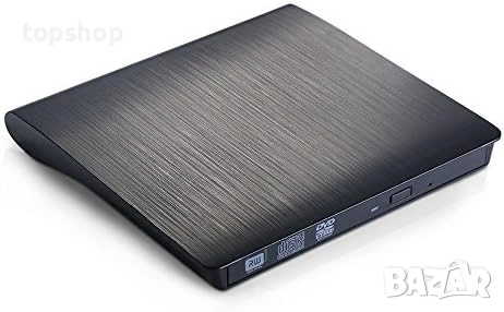 Външно CD/DVD Устройство USB 3.0 – За Лаптоп и Компютър (Чете и Пише), снимка 1