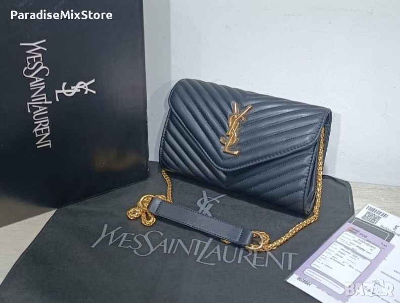 Дамска чанта YSL Реплика ААА+ черно със златно, снимка 1