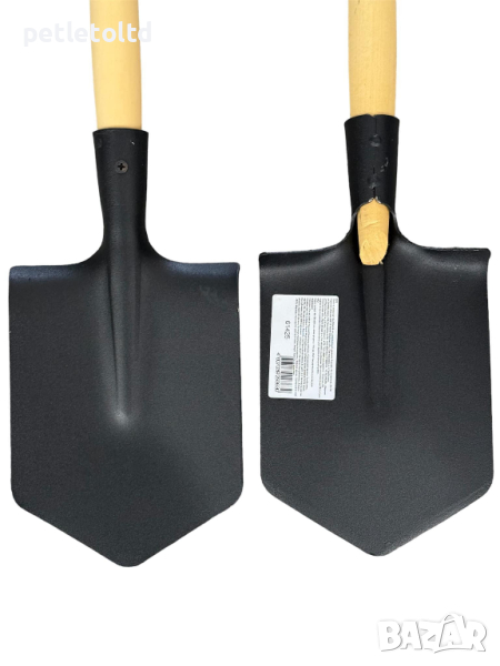 Лопата тип сапьорна с дървена дръжка ( РУСКА ) - цената е за комплект от 2 бр, снимка 1