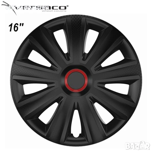 Versaco Slovakia Тасове за джанти 16'' Versaco Carbon Aviator - ЧЕРНИ, снимка 1