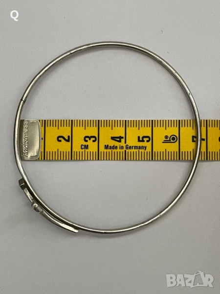 Сребърна твърда гривна, проба 925 (2), снимка 1