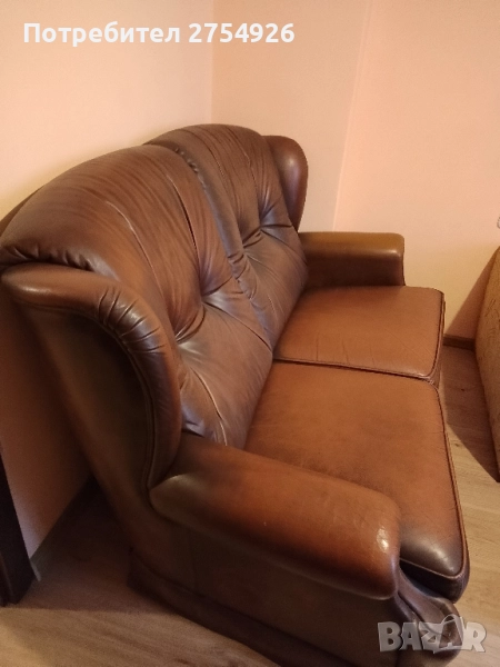 диван естествена кожа , снимка 1
