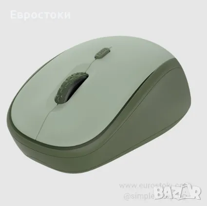 Безжична мишка Trust Yvi+ Silent WL ECO Green (24552), 800-1600 DPI, цвят: зелено, снимка 1