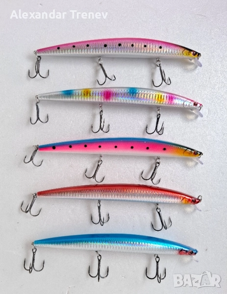 Морски воблери LINGYUE-15лв.сет от 5бр., снимка 1