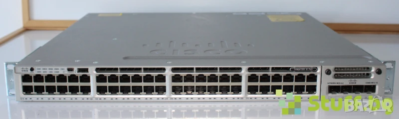 Суич Cisco Catalyst WS-C3850-48P-S, снимка 1