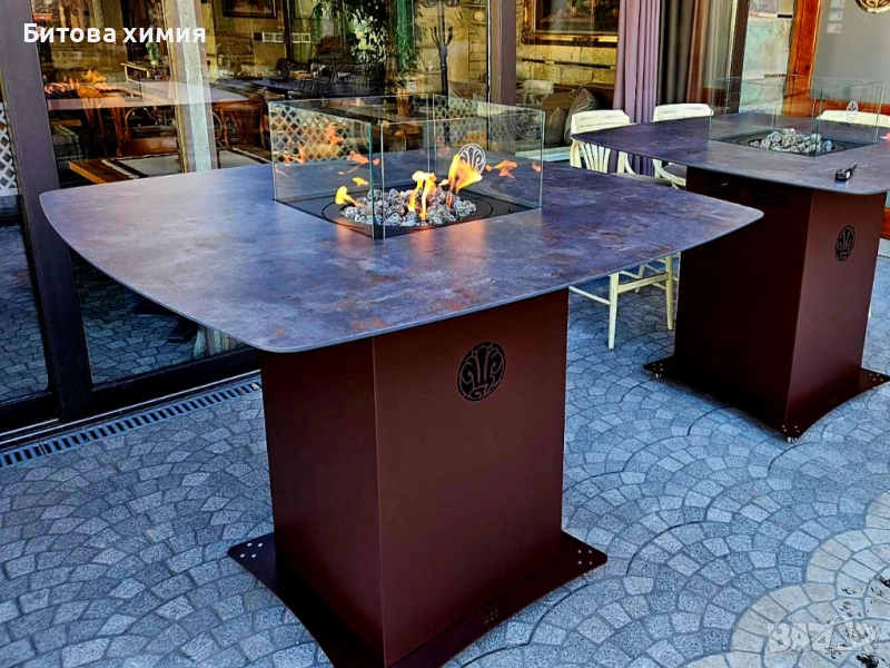 Маса с огнище, отоплител на газ за ресторанти и градини, снимка 1