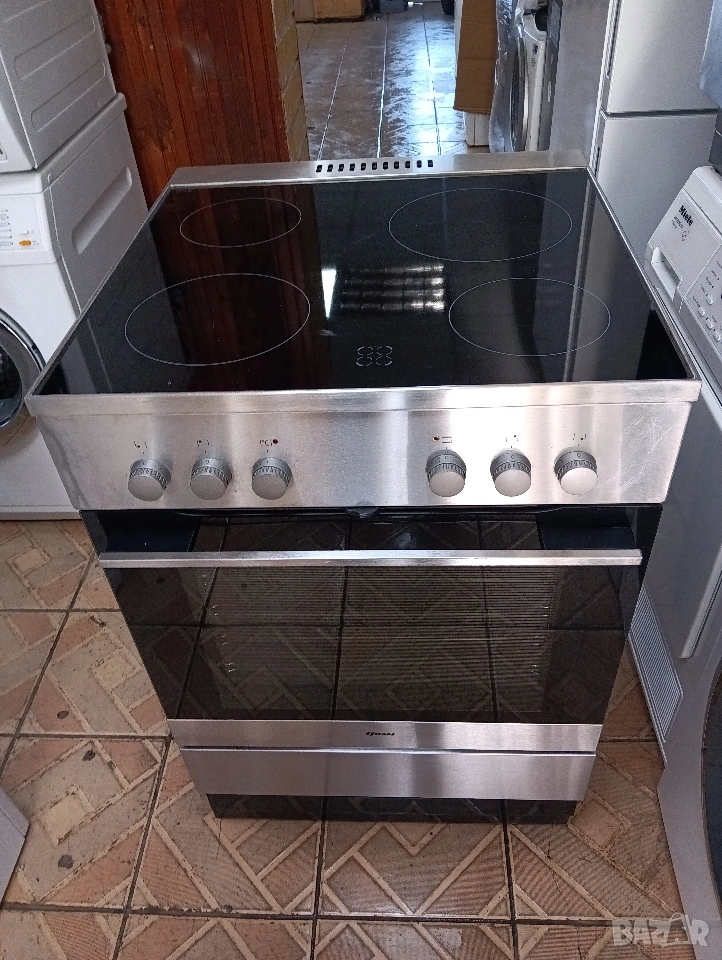 Иноксова свободно стояща печка с керамичен плот Gram с две години гаранция!, снимка 1