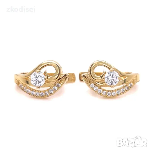 Златни обеци 3,10гр. 14кр. проба:585 модел:31313-6, снимка 1