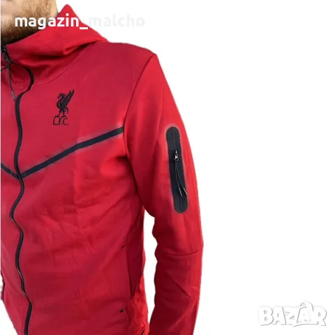 Мъжки Анцуг - NIKE Tech Fleece FC LIVERPOOL; размери: S, M, L и XL, снимка 2 - Спортни дрехи, екипи - 35788147