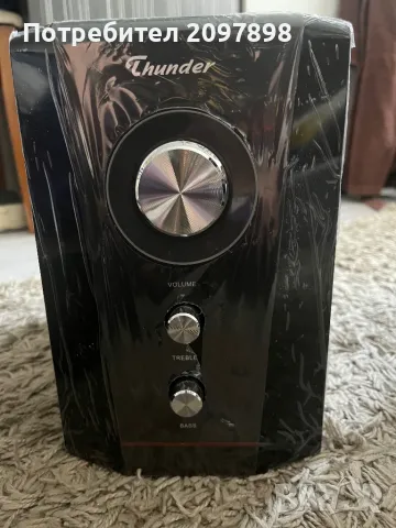 Компютърни тонколонки THS-C287U с буфер и регулиране на баса с дистанционно черни 1x15W+2x5W, снимка 3 - Тонколони - 49773458