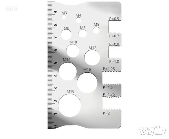 Комплект инструменти за измерване на резба + шублер болтове , снимка 2 - Други инструменти - 54143059